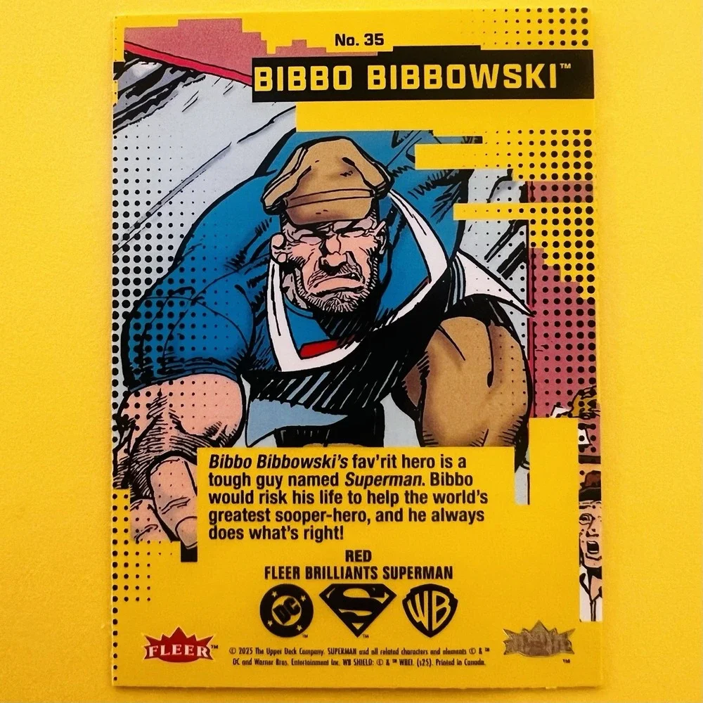 2025 Upper Deck Fleer Brilliants Superman Bibbo Bibbowski‎ Red Parallel #35 DC